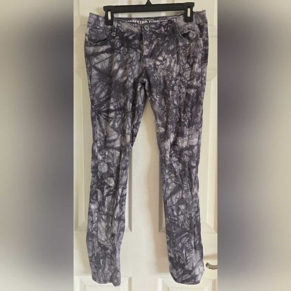 Black Tie-Dye Skinny Jeans